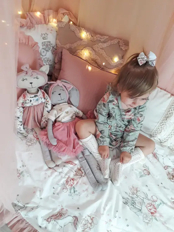 pościel z falbankami