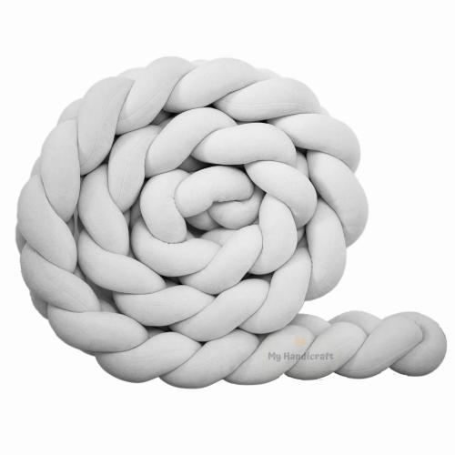 ochraniacz do łóżeczka welur szary.jpg