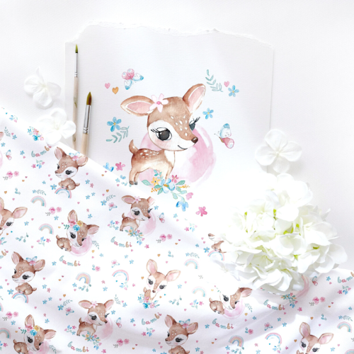 bawełna premium sarenki